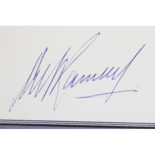 612 - England 1966 World Cup interest - Photographic Display of Alan Ball with signature below (with certi... 