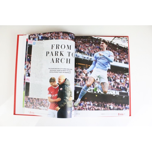 623 - Hardback 2023 FA Cup Final Manchester City Vs Manchester United. Limited edition football programme ... 