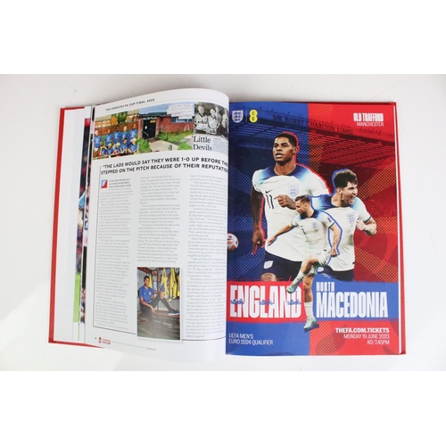 623 - Hardback 2023 FA Cup Final Manchester City Vs Manchester United. Limited edition football programme ... 