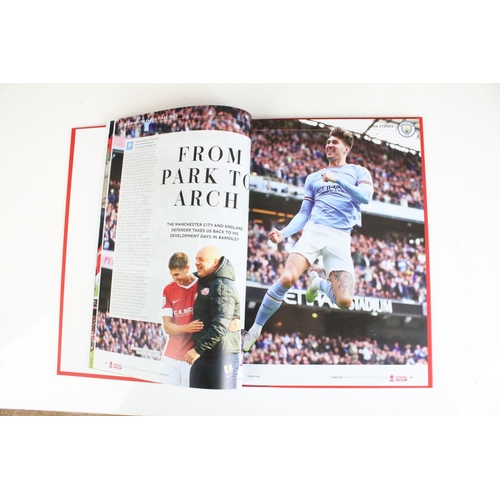 625 - Hardback 2023 FA Cup Final Manchester City Vs Manchester United. Very scarce limited edition footbal... 