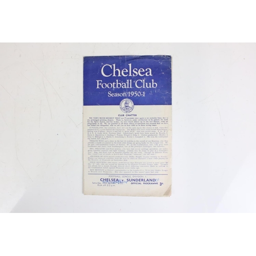 630 - A collection of 104 1950s football programmes, including Chelsea Vs Tottenham 1950/1 scarce 4 page i... 