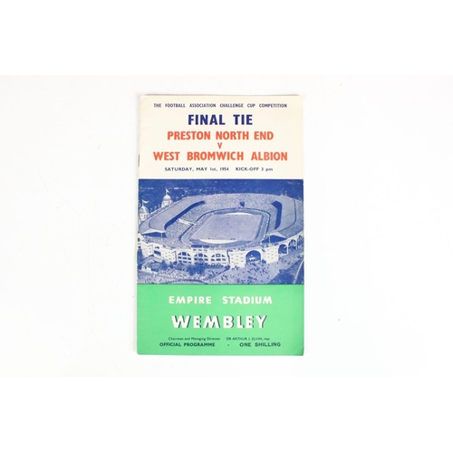 633 - Football Programmes - Six 1950s FA Cup Final programmes to include 1954, 1955, 1956, 1957, 1958 and ... 