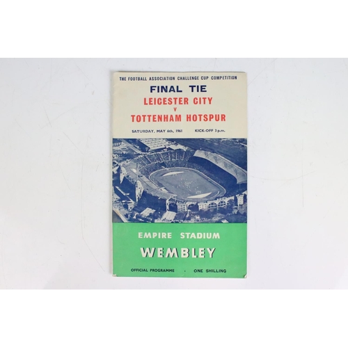 634 - Football Programmes - A run of 10 FA Cup Final programmes from 1960 to 1969, overall condition vg wi... 