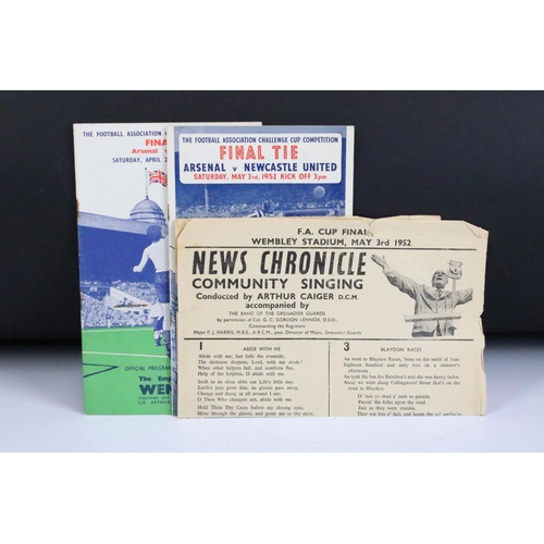 635 - Football Programmes - Two 1950s FA Cup Final programmes to include 1950 Arsenal v Liverpool and 1952... 