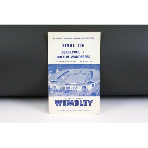 636 - Football Programmes - Two 1950s FA Cup Final programmes to include 1951 Blackpool v Newcastle and 19... 