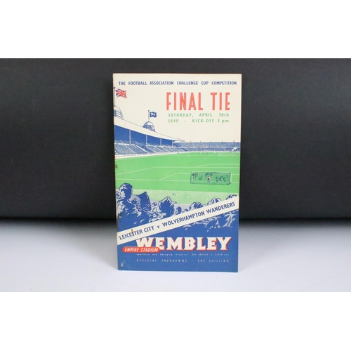 638 - Football Programmes - 1949 FA Cup Final football programme Leicester City v Wolves played 30th April... 