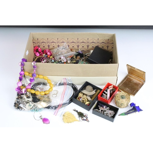 272 - A box of mixed collectables to include cigarette cards, furs and a collection of mixed vintage and c... 