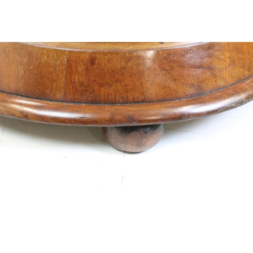 467 - Victorian Mahogany Oval Swing Dressing Mirror, held on carved supports and a shaped base with glove ... 