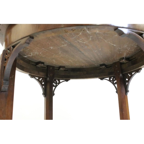 476 - Circular Mahogany Lamp Table in George III manner, 56cm diameter x 53cm high