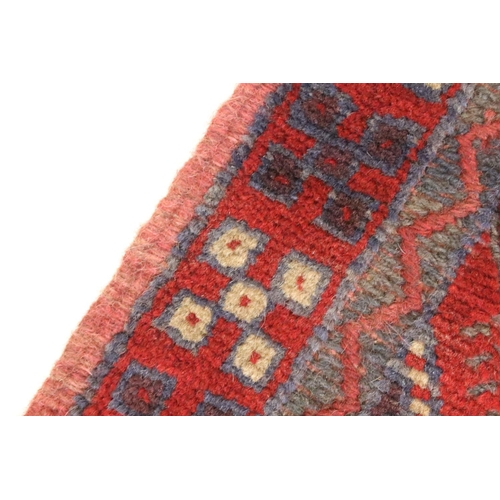 494 - Woollen Hand Knotted Meshwani Runner Rug, 234cm x 54cm