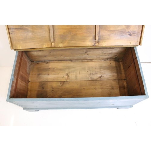 516 - Large Victorian blanket box, 105cm long x 48cm high