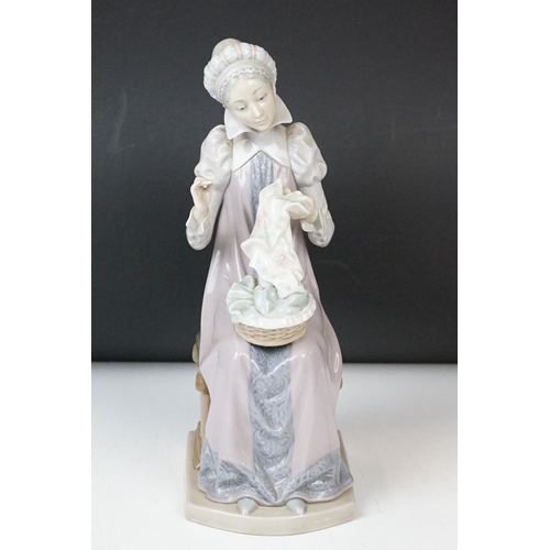 17 - Lladro figurine 5126 “Sewing a Trousseau”, approx 29cm high