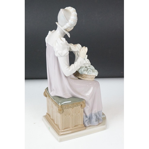 17 - Lladro figurine 5126 “Sewing a Trousseau”, approx 29cm high