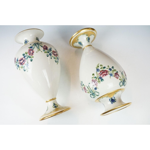 18 - Pair of Large Early 20th century William Moorcroft for James Macintyre  Baluster Vases decorated in ... 