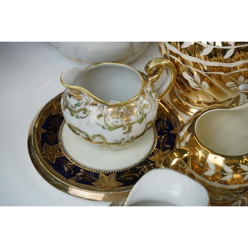 22 - Collection of mixed tea & coffee ware, featuring Art Deco examples, to include SNB of Japan (teapot,... 