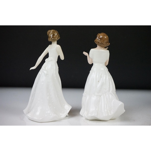 39 - Seven Royal Doulton International Collectors Club porcelain lady figures to include 3 x Sentiments f... 