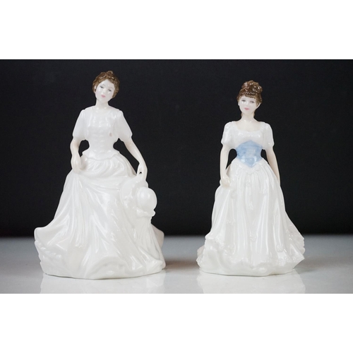 39 - Seven Royal Doulton International Collectors Club porcelain lady figures to include 3 x Sentiments f... 