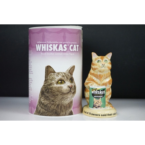 41 - Two boxed Royal Doulton ' Whiskas Cat ' limited edition advertising figures (MCL 15) to include ' Gi... 