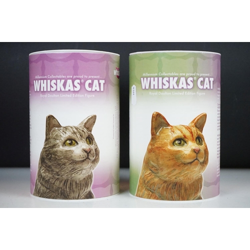 41 - Two boxed Royal Doulton ' Whiskas Cat ' limited edition advertising figures (MCL 15) to include ' Gi... 