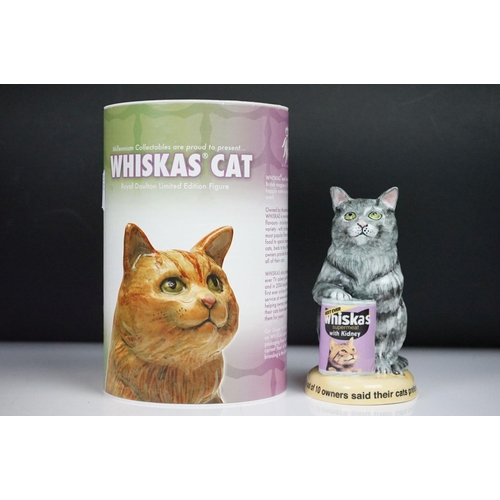 41 - Two boxed Royal Doulton ' Whiskas Cat ' limited edition advertising figures (MCL 15) to include ' Gi... 