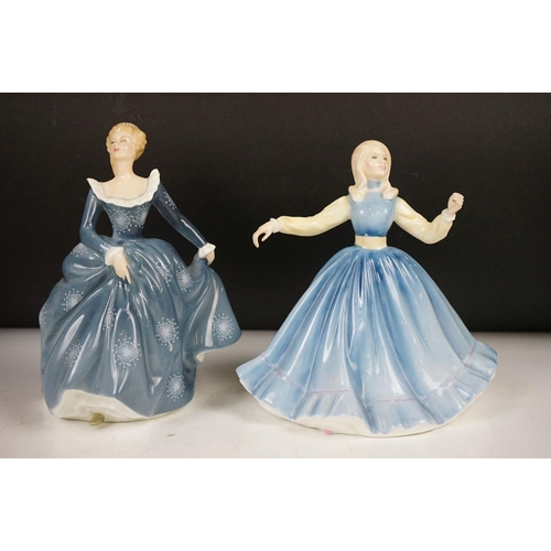 70 - Seven Royal Doulton porcelain lady figure to include Fleur (HN 2368), Jennifer (HN 2392), Flower Of ... 