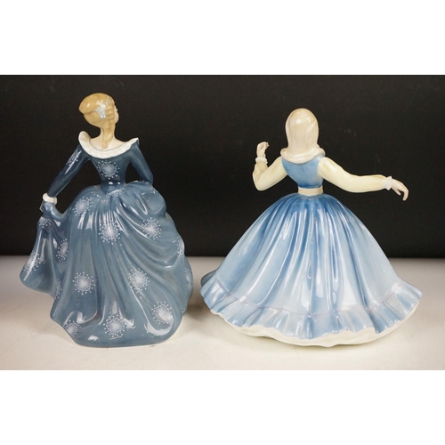 70 - Seven Royal Doulton porcelain lady figure to include Fleur (HN 2368), Jennifer (HN 2392), Flower Of ... 