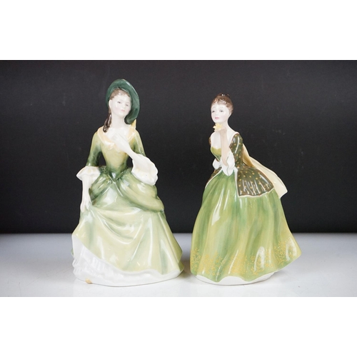 70 - Seven Royal Doulton porcelain lady figure to include Fleur (HN 2368), Jennifer (HN 2392), Flower Of ... 