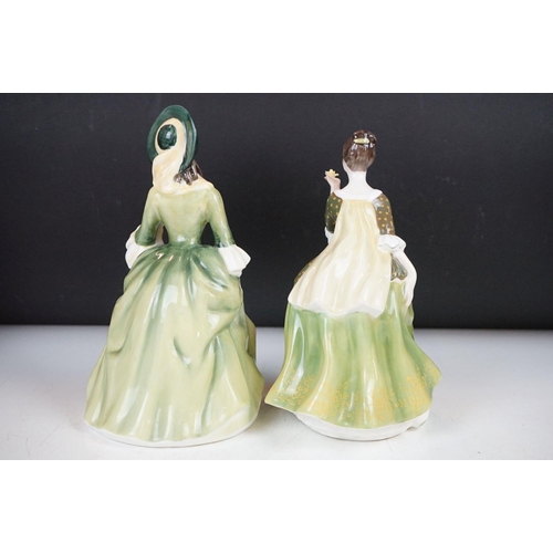 70 - Seven Royal Doulton porcelain lady figure to include Fleur (HN 2368), Jennifer (HN 2392), Flower Of ... 