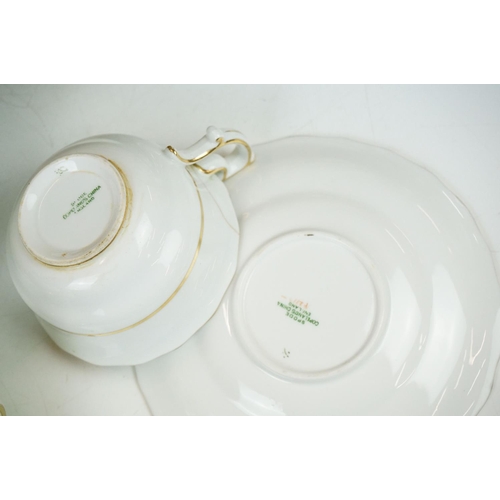 72 - Copeland Spode green ground floral tea & dinner ware, pattern no. R2115, to include 2 tureens & cove... 