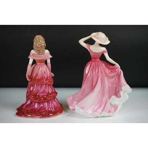 78 - Six porcelain lady figures to include 4 x Coalport (3 x Ladies of Fashion - Jenny, Valerie & Belinda... 