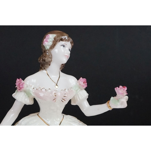 78 - Six porcelain lady figures to include 4 x Coalport (3 x Ladies of Fashion - Jenny, Valerie & Belinda... 