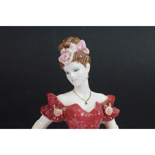 78 - Six porcelain lady figures to include 4 x Coalport (3 x Ladies of Fashion - Jenny, Valerie & Belinda... 