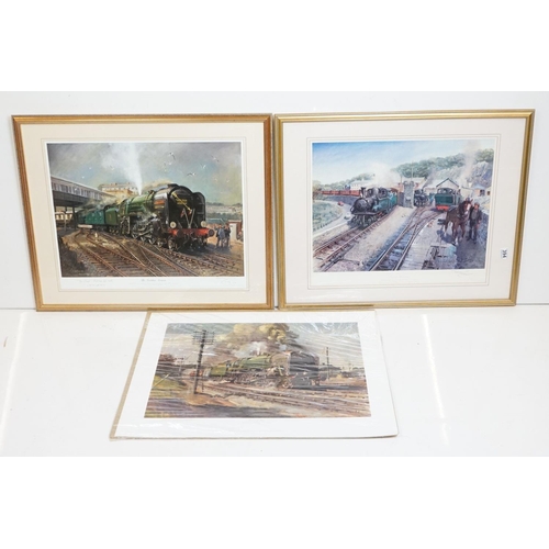 394 - Terence Cuneo (1907 - 1996),  ' The Golden Arrow ', limited edition print 158/850, signed in pencil ... 