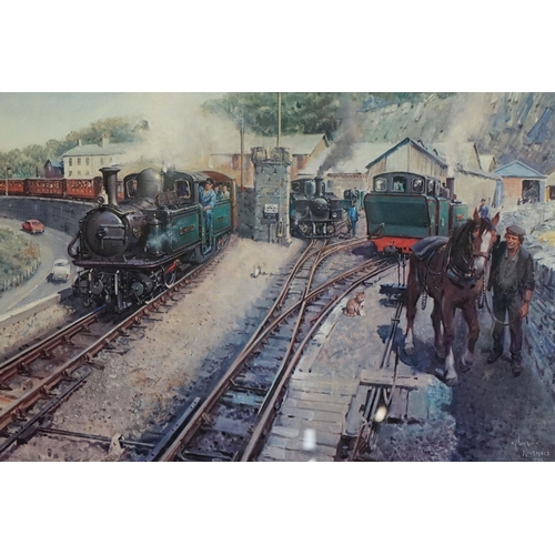 394 - Terence Cuneo (1907 - 1996),  ' The Golden Arrow ', limited edition print 158/850, signed in pencil ... 