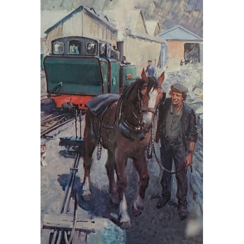 394 - Terence Cuneo (1907 - 1996),  ' The Golden Arrow ', limited edition print 158/850, signed in pencil ... 