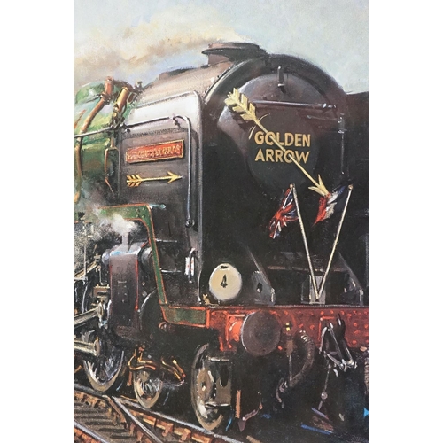 394 - Terence Cuneo (1907 - 1996),  ' The Golden Arrow ', limited edition print 158/850, signed in pencil ... 