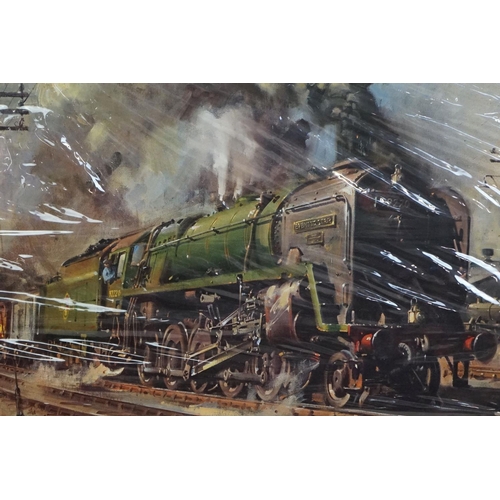 394 - Terence Cuneo (1907 - 1996),  ' The Golden Arrow ', limited edition print 158/850, signed in pencil ... 