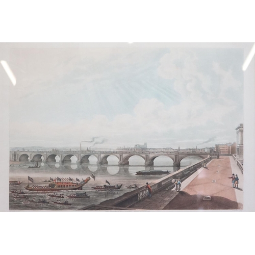 400 - J.C Stadler after JH Shepherd, ' View of Waterloo Bridge, from the East end of Somerset House Terrac... 