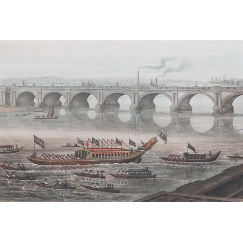 400 - J.C Stadler after JH Shepherd, ' View of Waterloo Bridge, from the East end of Somerset House Terrac... 