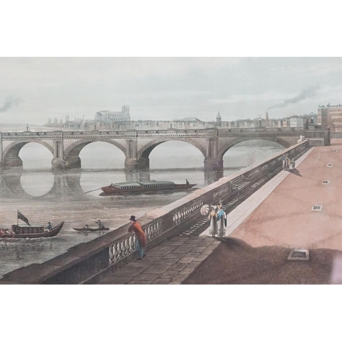 400 - J.C Stadler after JH Shepherd, ' View of Waterloo Bridge, from the East end of Somerset House Terrac... 