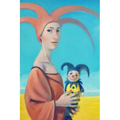 427 - Claudio Giulianelli (b.1956), ' Mio Figlio ', 2022, oil on canvas, signed lower right and titled ver... 