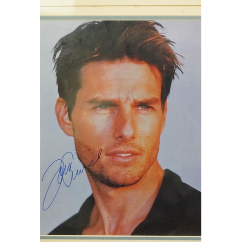 441 - Signed / Autographed Photographic Image of Tom Cruise with certificate of authenticity together with... 