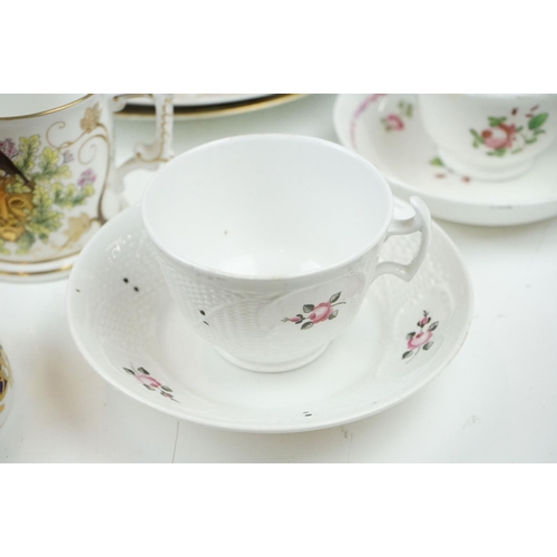 81 - 19th century onwards tea ware to include 2 x early 19th century Crown Derby Imari pattern teacups & ... 