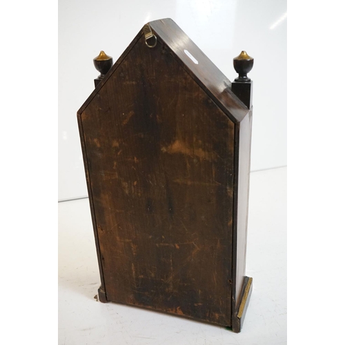 354 - A collection of six wooden cased mantle clocks contained within two boxes.