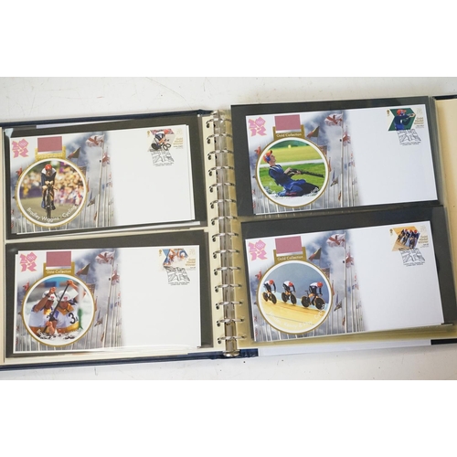 369 - A large collection of First Day Covers contained within four albums to include Princess Diana, Titan... 