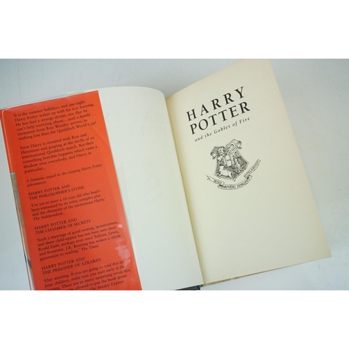 370 - Harry Potter & the Goblet of Fire, 1st edition hardback book with DJ, with 1st print errors that wer... 