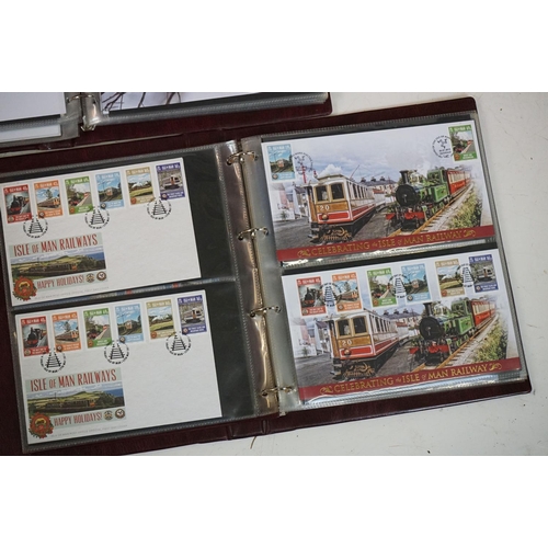 373 - A large collection of First Day Covers contained within fifteen albums to include Concorde and Railw... 