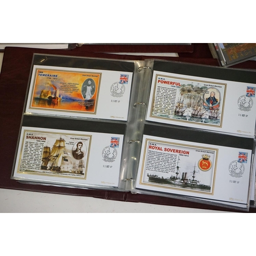 373 - A large collection of First Day Covers contained within fifteen albums to include Concorde and Railw... 