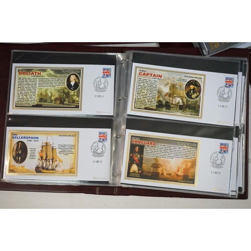 373 - A large collection of First Day Covers contained within fifteen albums to include Concorde and Railw... 