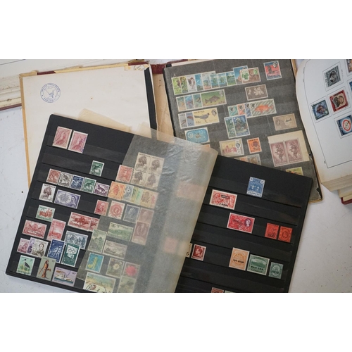 376 - A collection of British, Commonwealth and world stamps contained within seven albums together with a... 